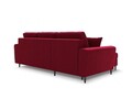 Coltar extensibil reversibil 4 locuri, Moghan, Micadoni Home, BL, 241x145x88 cm, catifea, rosu