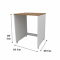 Dulap masina de spalat, Hanah Home, Washing Machine, Alb/Pin Atlantic