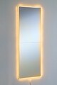 Oglinda cu Iluminare Led, Mirrorland, Rectangular, Oglindă indestructibilă cu obturator, Galben