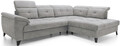 Coltar extensibil dreapta 5 locuri ELTAP, RT-04RAQ, Inferne, 297x210x107 cm, lemn/poliester, gri deschis