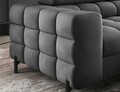 Coltar extensibil dreapta 5 locuri ELTAP, RT-06PA, Ferucce, 276x200x93 cm, lemn/poliester, gri inchis