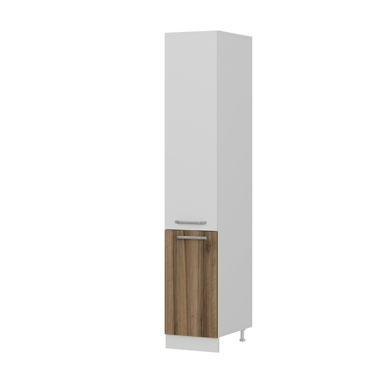 Dulap pentru bucatarie, Hanah Home, Minar, 40x222x58 cm, Alb / Dore — imaginea 6