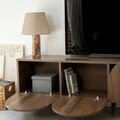 Comoda TV, Neostill, Mesta, 180x50x35 cm, Cadru: PAL MELAMINAT 100%., Maro