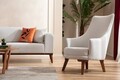 Canapea extensibila cu 3 locuri, Artie, 560ARE2906, Lemn de fag / PAL, Crem