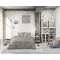 Lenjerie de pat pentru doua persoane Like Home Taupe, Royal Textile, 100% bumbac
