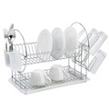 Uscator pentru vase si cos pentru tacamuri Muhler, MR-5025CR, 44.5 x 49.5 cm, otel cromat