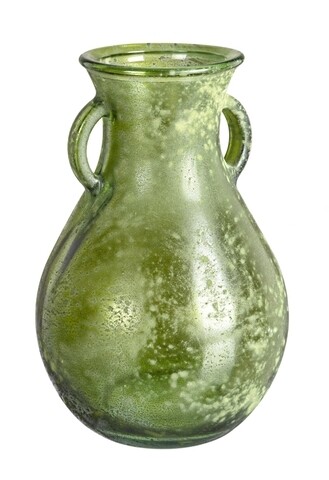 Vaza, Arleen, Bizzotto, 16×24 cm, sticla reciclata, verde inchis Bizzotto