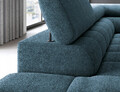 Coltar extensibil stanga 5 locuri ELTAP, LT-40AMO, Ferucce, 276x200x93 cm, lemn/poliester, albastru