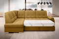 Coltar extensibil stanga 3 locuri ELTAP, LT-45NU, Sado, 272x192x95 cm, lemn/poliester, mustar