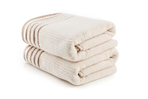 Set prosoape de baie, Hobby, Mayra, Microbumbac, Cappuccino