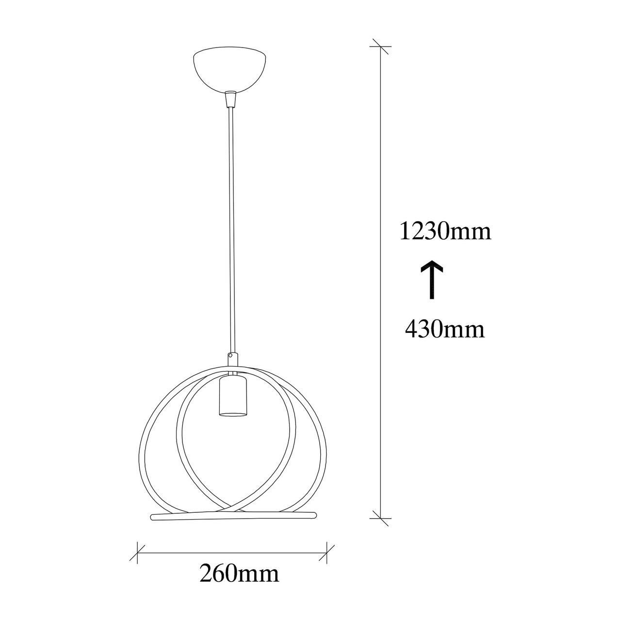 Lustra, Tatum, 584TTM1311, Metal, Negru - 2 | YEO