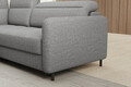 Coltar extensibil stanga 3 locuri ELTAP, LT-03MAN, Barea, 208x160x100 cm, lemn/poliester, gri