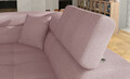 Coltar extensibil dreapta 4 locuri, ELTAP, Anton, 272x203x85 cm, lemn/poliester, roz/negru
