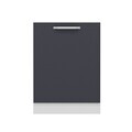 Dulap pentru bucatarie, Hanah Home, Minar, 60x87x58 cm, Alb / Antracit