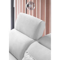 Coltar extensibil dreapta 4 locuri ELTAP, RT-01SAV, Noble, 255x201x100 cm, lemn/poliester, alb