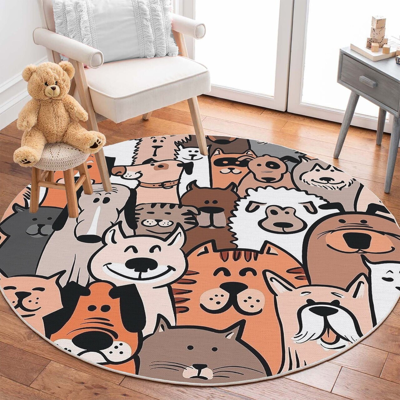 Covor Woopamuk144 120x120 cm BUMBAC/POLIESTER Multicolor