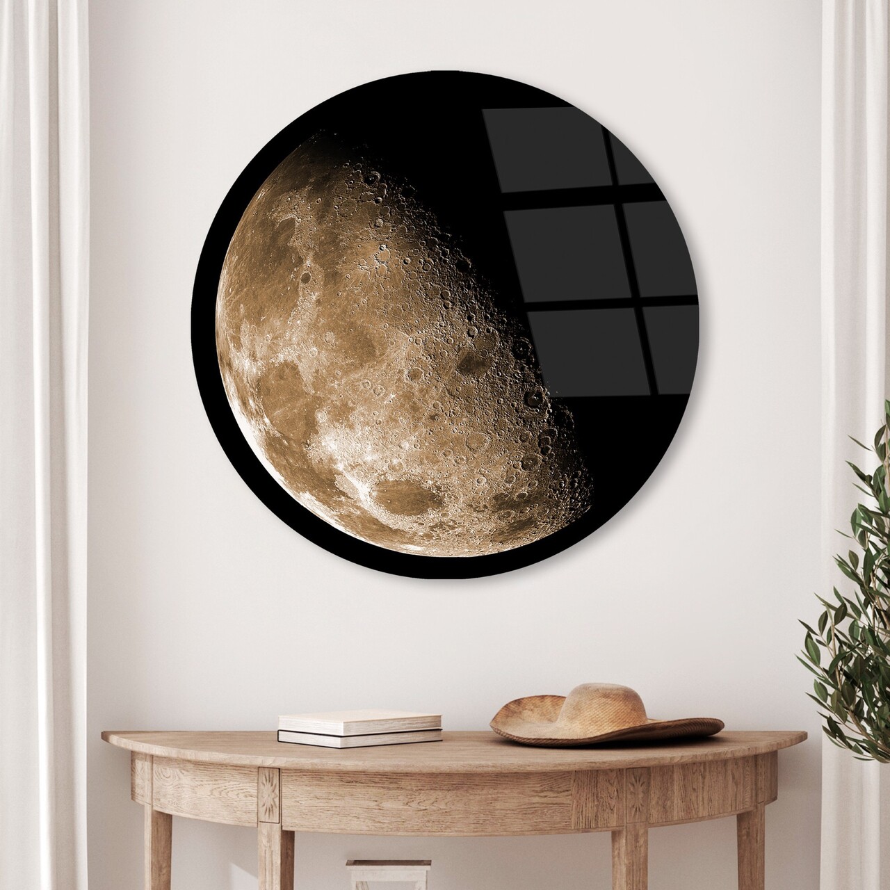 Tablou decorativ UV-1125 Diametru: 60 cm Multicolor