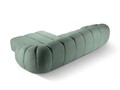 Coltar dreapta 4 locuri, Diana-192, Micadoni Home, 334x182x72 cm, catifea structurata, verde menta