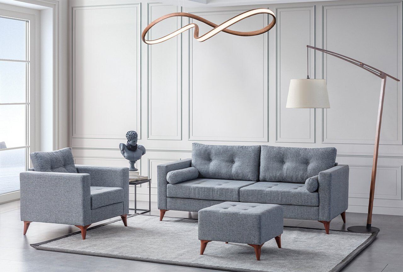 Fotoliu, Atelier del Sofa, 752EST1708, Lemn de carpen;PAL, Gri - view 3