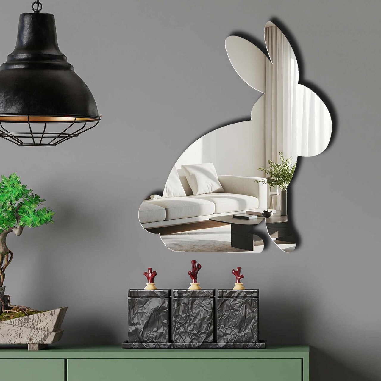 Oglinda decorativa EAS001SILVER Partea de jos: 100% EVA (Grosime: 10 mm) Argintiu