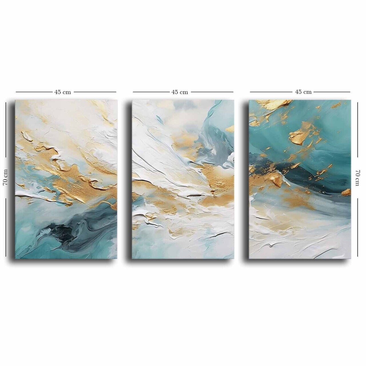 Tablou decorativ, 3P4570GSC-012, Lemn, Multicolor — imaginea 4
