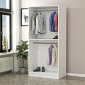 Dulap pentru haine, Minerva, Kale Membrane Blinds White, 90x190x52 cm, PAL, Alb