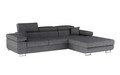 Coltar extensibil dreapta 4 locuri ELTAP, Armd-37, Armando, 289x203x85 cm, lemn/poliester, gri