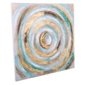 Tablou decorativ, Circles, Creaciones Meng, 80x80 cm, canvas/lemn de brad