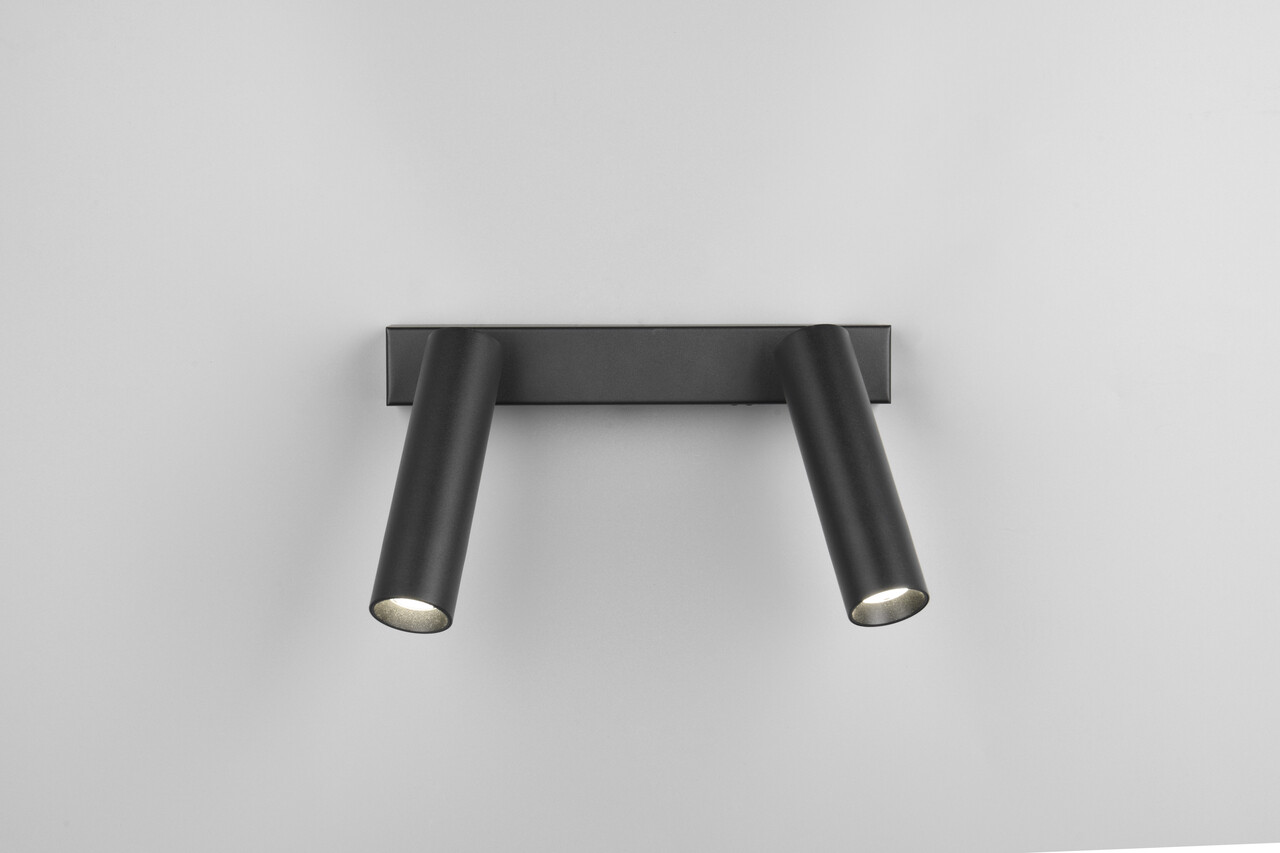 Plafoniera Ambala, TRIO, 26x4x17.5 cm, 5.5W, 2x SMD, metal, negru mat - 2 | YEO