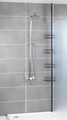 Etajera de colt extensibila, Wenko, Telescopic Dolcedo, 31 x 13.5 x 65-275 cm, inox, negru