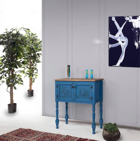 Dulap, Ephelia, Ada Dresser, 80x92x40 cm, MDF , Albastru