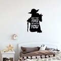 Decoratiune de perete, May The Force Be With You, Tanelorn, 33x50 cm, metal