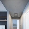 Lustra Dalia, Maison in Design, Ø40 cm, 1 x E27, 100W, negru