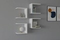 Raft de perete, Asse Home, Base, 30x30x19.6 cm, PAL , Alb