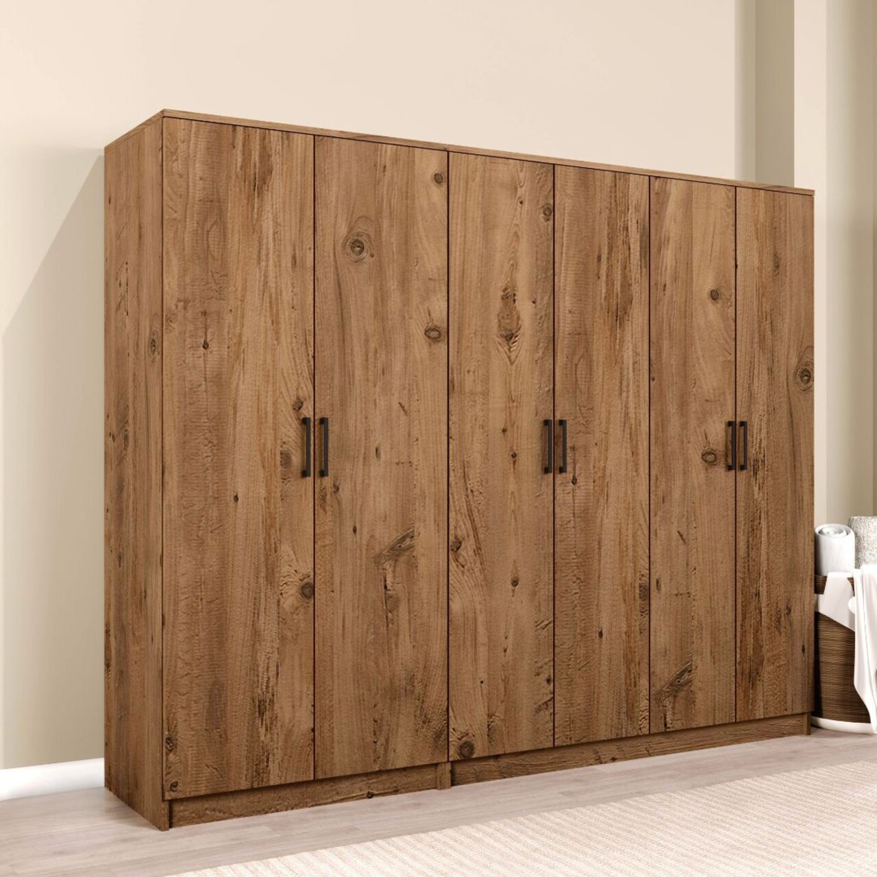 Dulap pentru haine, Miwood, Kardelen 1600-126, Maro - 1 | YEO