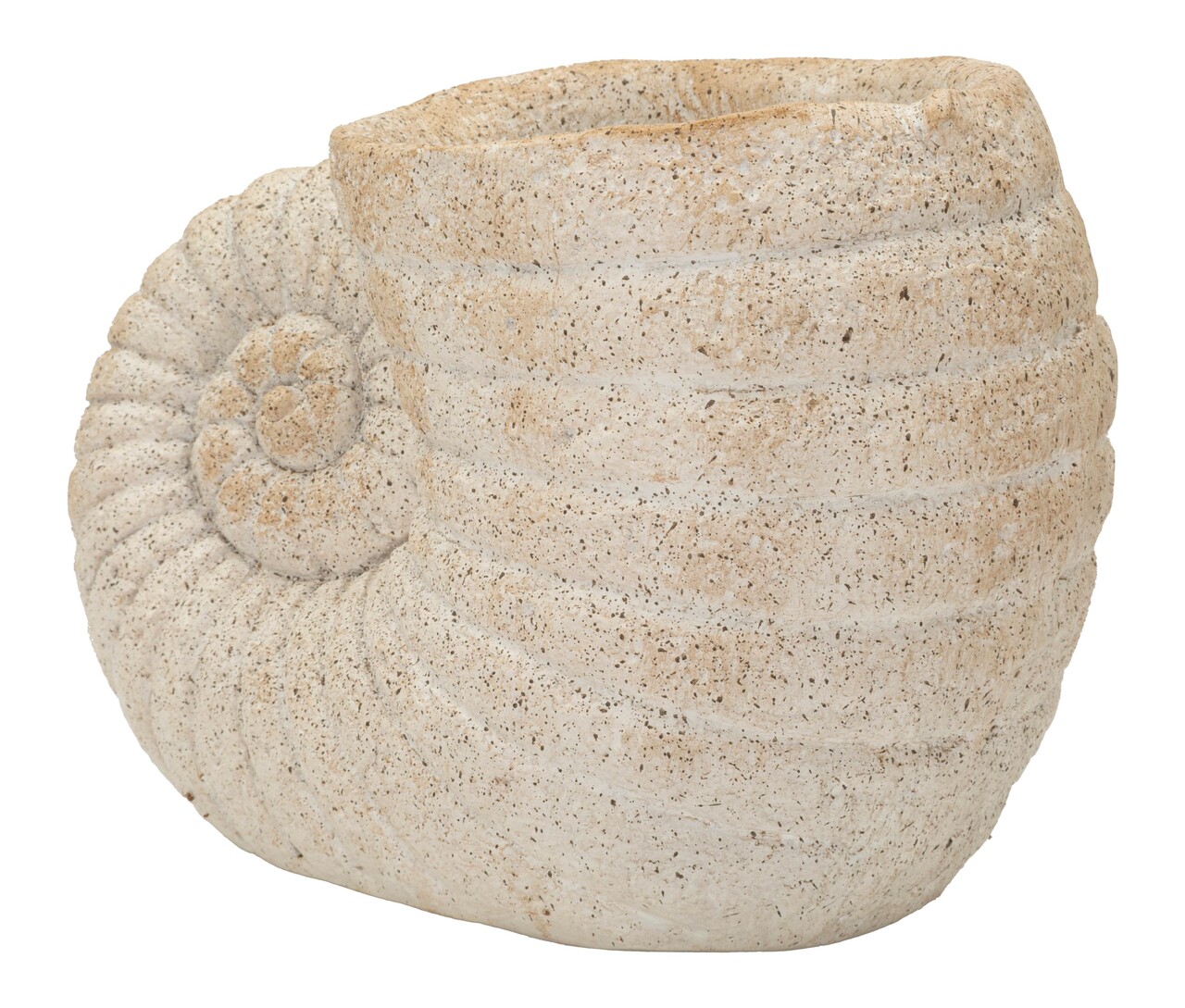 Vaza decorativa, Mauro Ferretti, Shell -A, 33x19x23 cm, oxid de magneziu, bej - imagine 7