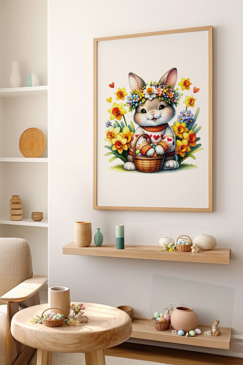 Tablou decorativ, Arteastermodel31-3348, MDF, Multicolor