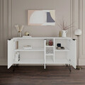 Consola, Decortie, Clara, 142x83x35.6 cm, Alb