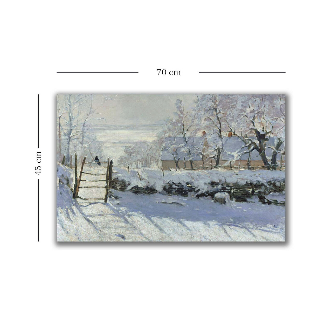 Tablou decorativ, 4570MONET014, Canvas, Lemn, Multicolor