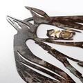 Decoratiune de perete, Horse, Metal, 38 x 53 cm, Multicolor