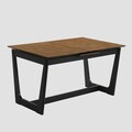 Masa extensibila Pahkel, Homla, 140-175x90x76 cm, lemn de cauciuc, maro