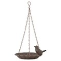 Hranitor/baie pentru pasari, Esschert, Bird, 16 x 16 x 7.6 cm, fier forjat/metal