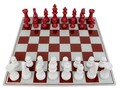 Joc de sah Red/White Chess, Mauro Ferretti, 61x61x14 cm, polirasina/sticla, multicolor