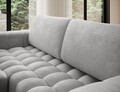 Coltar extensibil stanga 4 locuri ELTAP, Bon-15, Bonett, 250x175x92 cm, lemn/poliester, gri deschis