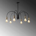Lustra, Tatum, 584TTM1260, Fier, Negru