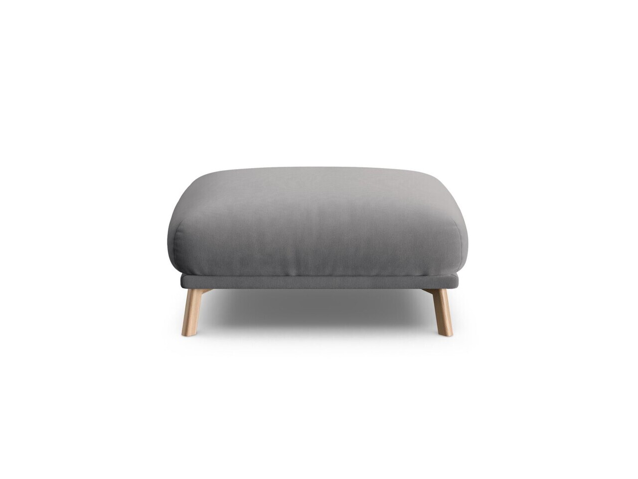 Taburet, Naomi, Micadoni Home, 85x85x41 cm, catifea, gri