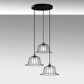 Lustra, Fulgor, 942FLG1181, Metal, Negru/Maro antic