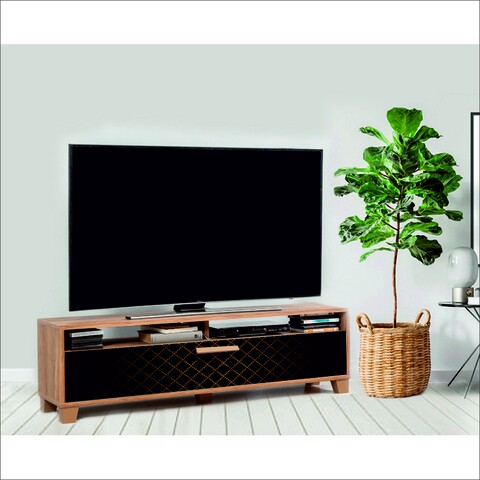 Comoda tv box black 140, vella, 140x35x41 cm, multicolor