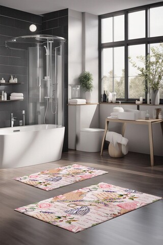 Set covorase de baie, Cartwright, CT-5247, Poliester, Multicolor