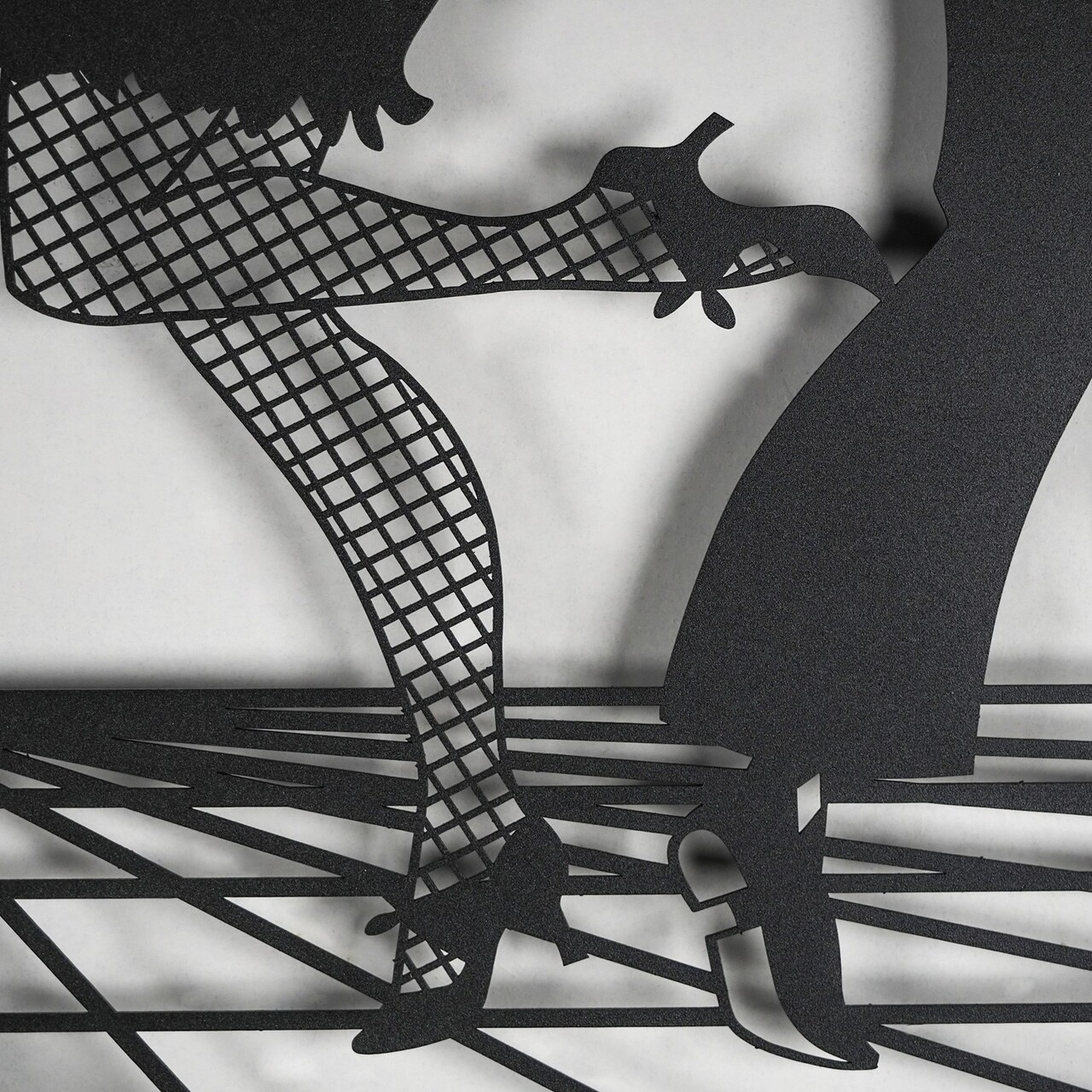 Decoratiune de perete, Let's Dance Metal Wall Art, Dimensiuni: 31 x 95 cm, Multicolor - view 4